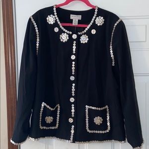 Victor Costa Plus Size Button Jacket Coat NEW 2X